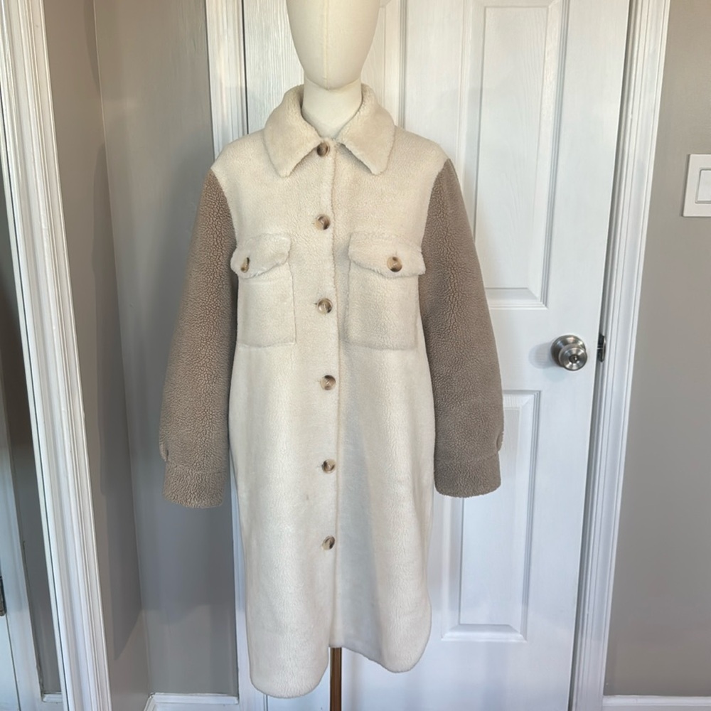 Rebecca Minkoff Plush Long Shirt Jacket